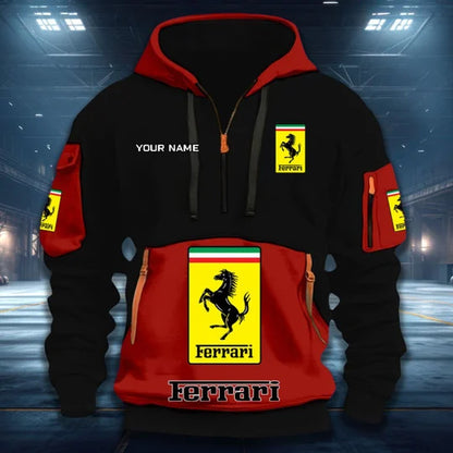 LIMITED RUN - NEW CUSTOMIZED F106 FER SF90 QUARTER ZIP HOODIE