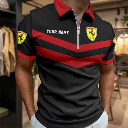 LIMITED EDITION - NEW CUSTOMIZED F106 FER SF90 ZIP POLO SHIRT