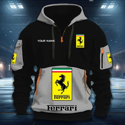 LIMITED RUN - NEW CUSTOMIZED F106 FER SF90 QUARTER ZIP HOODIE
