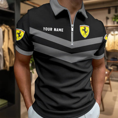 LIMITED EDITION - NEW CUSTOMIZED F106 FER SF90 ZIP POLO SHIRT