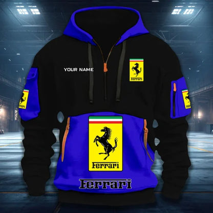 LIMITED RUN - NEW CUSTOMIZED F106 FER SF90 QUARTER ZIP HOODIE