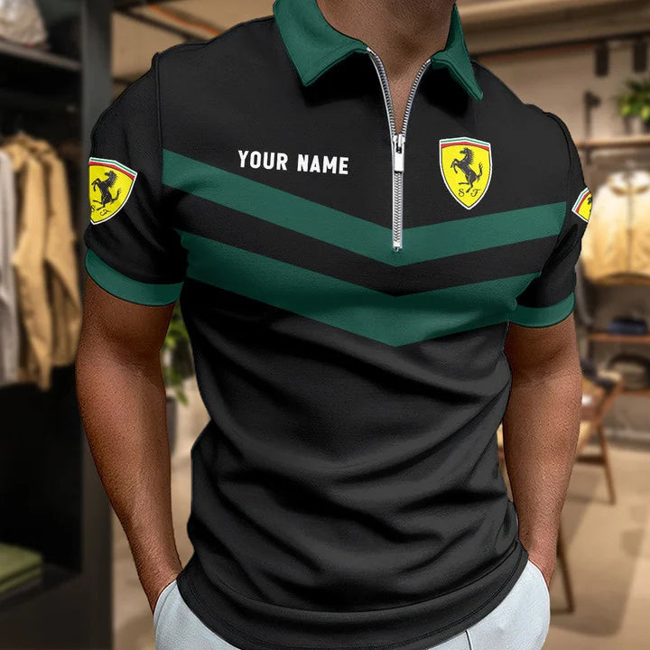 LIMITED EDITION - NEW CUSTOMIZED F106 FER SF90 ZIP POLO SHIRT