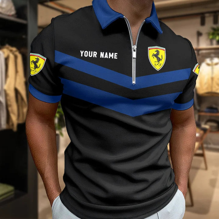 LIMITED EDITION - NEW CUSTOMIZED F106 FER SF90 ZIP POLO SHIRT