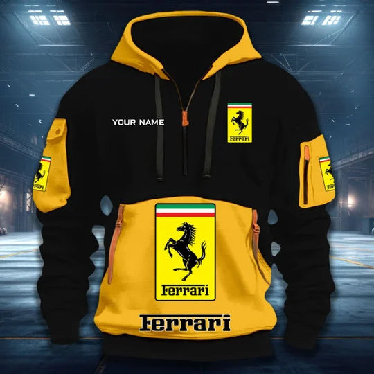 LIMITED RUN - NEW CUSTOMIZED F106 FER SF90 QUARTER ZIP HOODIE