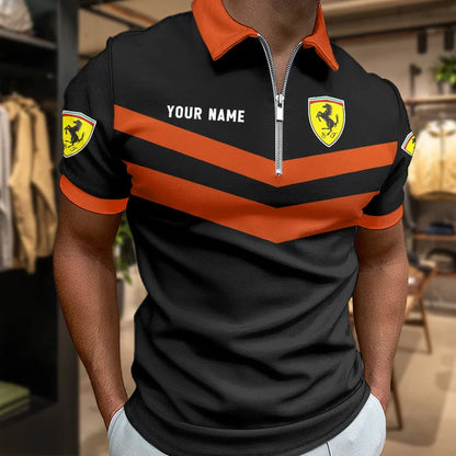 LIMITED EDITION - NEW CUSTOMIZED F106 FER SF90 ZIP POLO SHIRT
