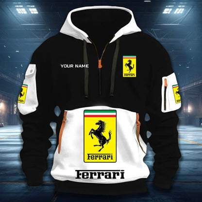 LIMITED RUN - NEW CUSTOMIZED F106 FER SF90 QUARTER ZIP HOODIE