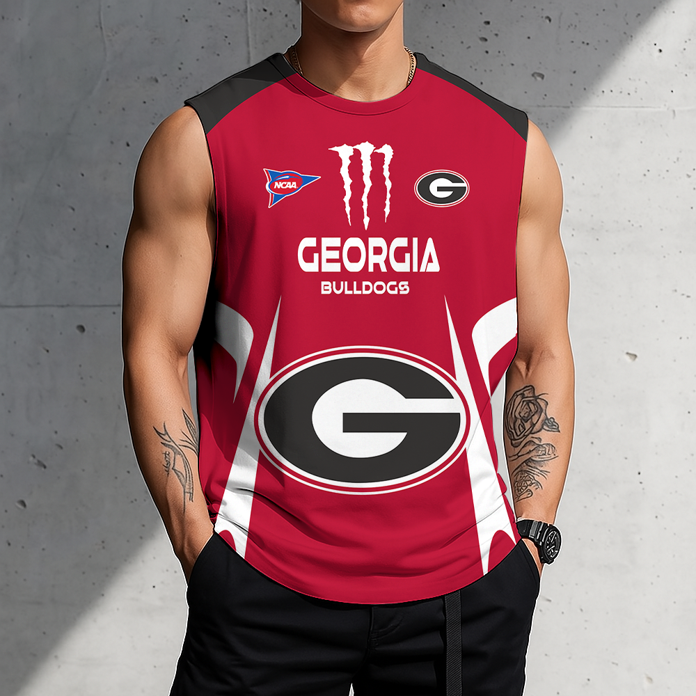 LIMITED DROP - NEW CUSTOMIZED | NCAA FBS06 GEB GE BULLGOGS MEN'S GYM SHIRT