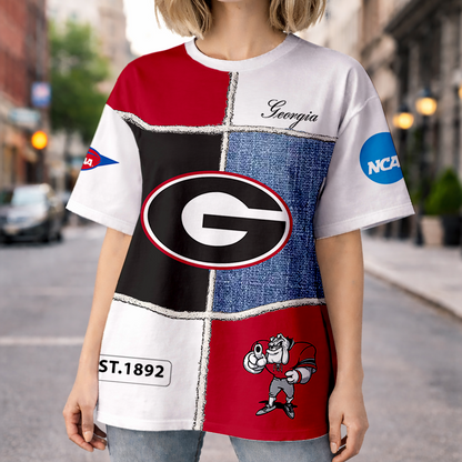 VIRAL EDITION - NEW CUSTOMIZED NCAA FBS06 GEB GE BULLGOGS HOODIE, T-SHIRTS, ZIP HOODIE, SWEATSHIRTS & POLO SHIRT