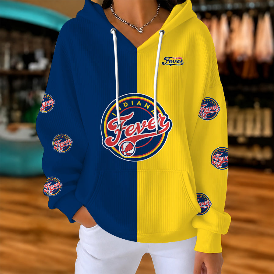 [FAN FAVORITE] NEW CUSTOMIZED WNBA06 IDF INDIANA FEVER RIBBED HOODIE & SWEATSHIRT