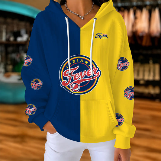 [FAN FAVORITE] NEW CUSTOMIZED WNBA06 IDF INDIANA FEVER RIBBED HOODIE & SWEATSHIRT