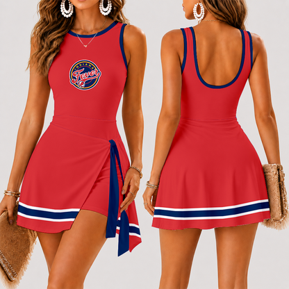 [FAN FAVORITE] NEW CUSTOMIZED WNBA06 IDF INDIANA FEVER WOMEN'S SUMMER SKORT DRESS