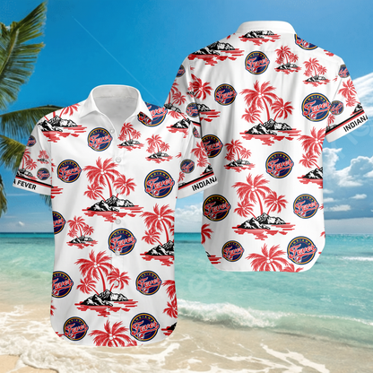 ENDING TODAY - NEW CUSTOMIZED WNBA06 IDF INDIANA FEVER UNISEX HAWAIIAN SHIRT