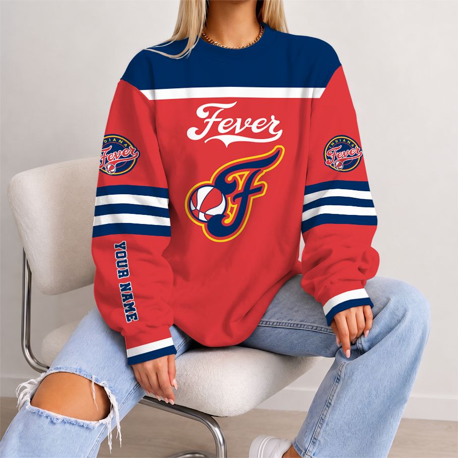 [FAN FAVORITE] NEW CUSTOMIZED WNBA06 IDF INDIANA FEVER UNISEX SWEATSHIRT