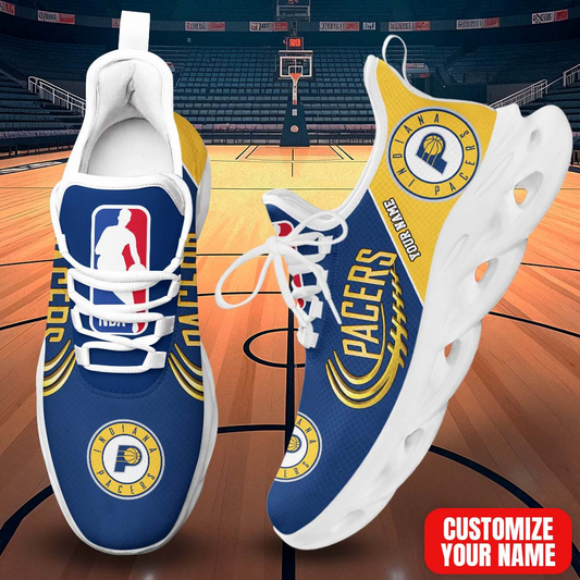 LIMITED EDITION - NEW CUSTOMIZED NBA06 IPA INDIANA PACERS PREMIUM CLUNKY SNEAKERS