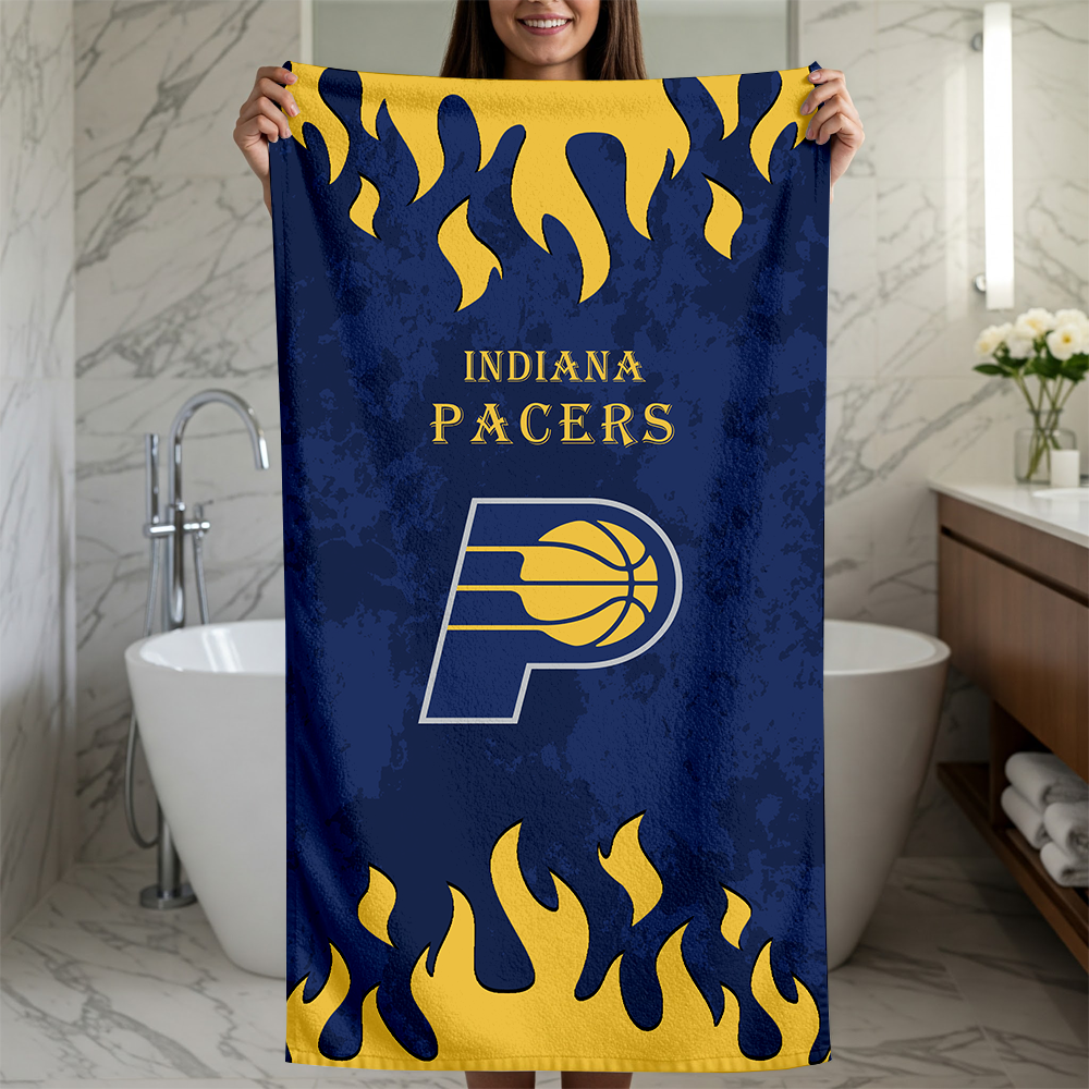 LIMITED EDITION - NEW CUSTOMIZED NBA06 IPA INDIANA PACERS BEACH TOWEL FOR FAN