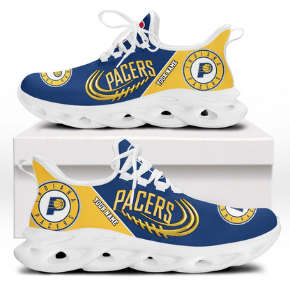LIMITED EDITION - NEW CUSTOMIZED NBA06 IPA INDIANA PACERS PREMIUM CLUNKY SNEAKERS