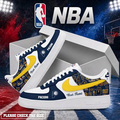 LIMITED EDITION - NEW CUSTOMIZED NBA06 IPA INDIANA PACERS AF1 SHOES