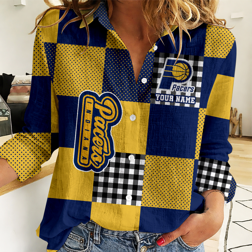 LIMITED EDITION - NEW CUSTOMIZED NBA06 IPA INDIANA PACERS WOMEN CASUAL SHIRT FOR FAN