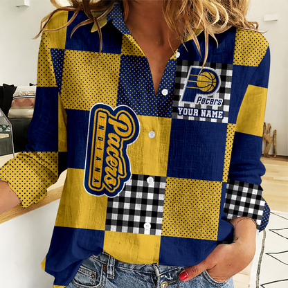 LIMITED EDITION - NEW CUSTOMIZED NBA06 IPA INDIANA PACERS WOMEN CASUAL SHIRT FOR FAN