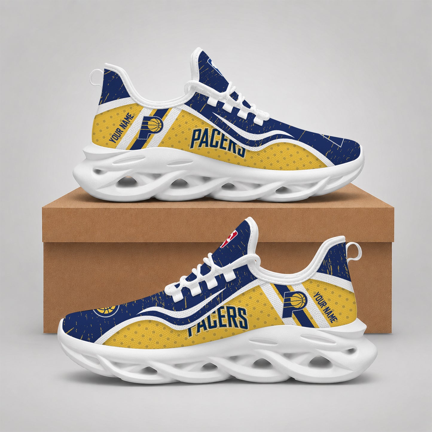 LIMITED EDITION - NEW CUSTOMIZED NBA06 IPA INDIANA PACERS MAX SOUL SHOES