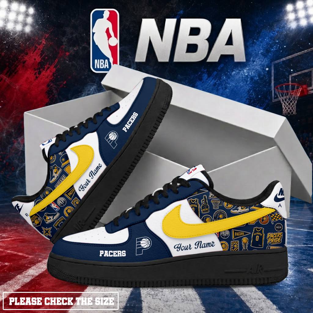 LIMITED EDITION - NEW CUSTOMIZED NBA06 IPA INDIANA PACERS AF1 SHOES