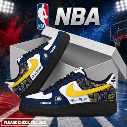 LIMITED EDITION - NEW CUSTOMIZED NBA06 IPA INDIANA PACERS AF1 SHOES