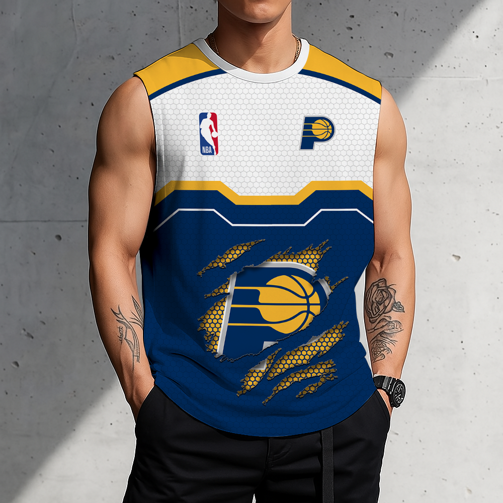 LIMITED EDITION - NEW CUSTOMIZED NBA06 IPA INDIANA PACERS MEN'S TANK TOP