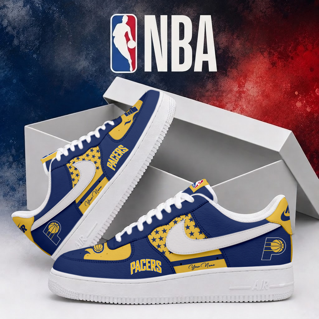 LIMITED EDITION - NEW CUSTOMIZED NBA06 IPA INDIANA PACERS AF1 SHOES