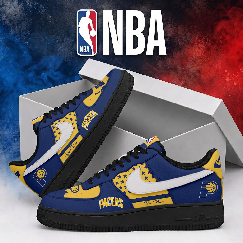 LIMITED EDITION - NEW CUSTOMIZED NBA06 IPA INDIANA PACERS AF1 SHOES