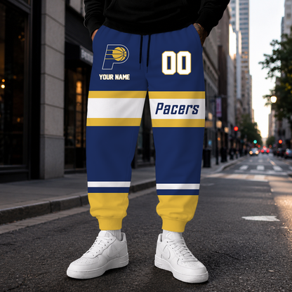 ELITE EDITION - NEW CUSTOMIZED NBA06 IPA INDIANA PACERS SWEATPANTS