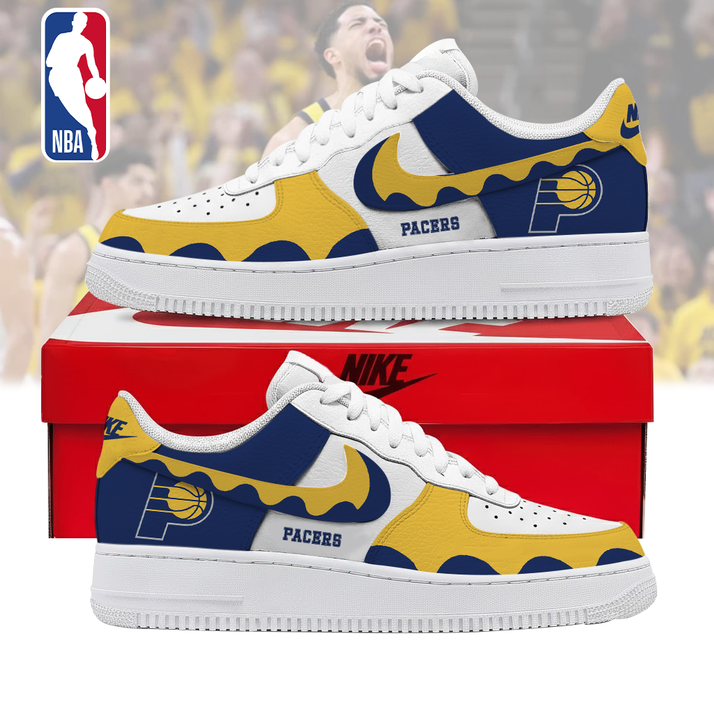 LIMITED EDITION - NEW CUSTOMIZED NBA06 IPA INDIANA PACERS AF1 SNEAKERS
