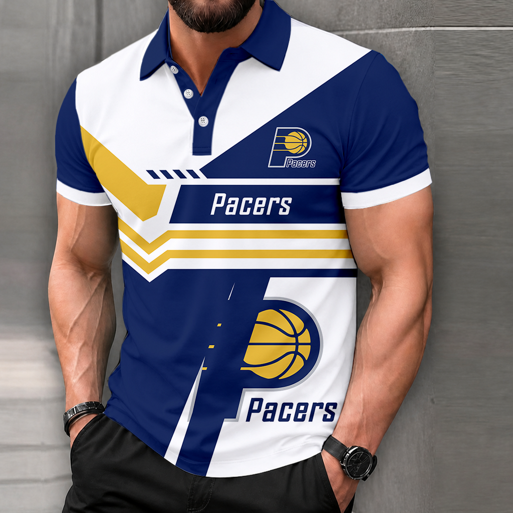 LIMITED EDITION - NEW CUSTOMIZED NBA06 IPA INDIANA PACERS POLO SHIRT, ZIP POLO SHIRT & T-SHIRTS