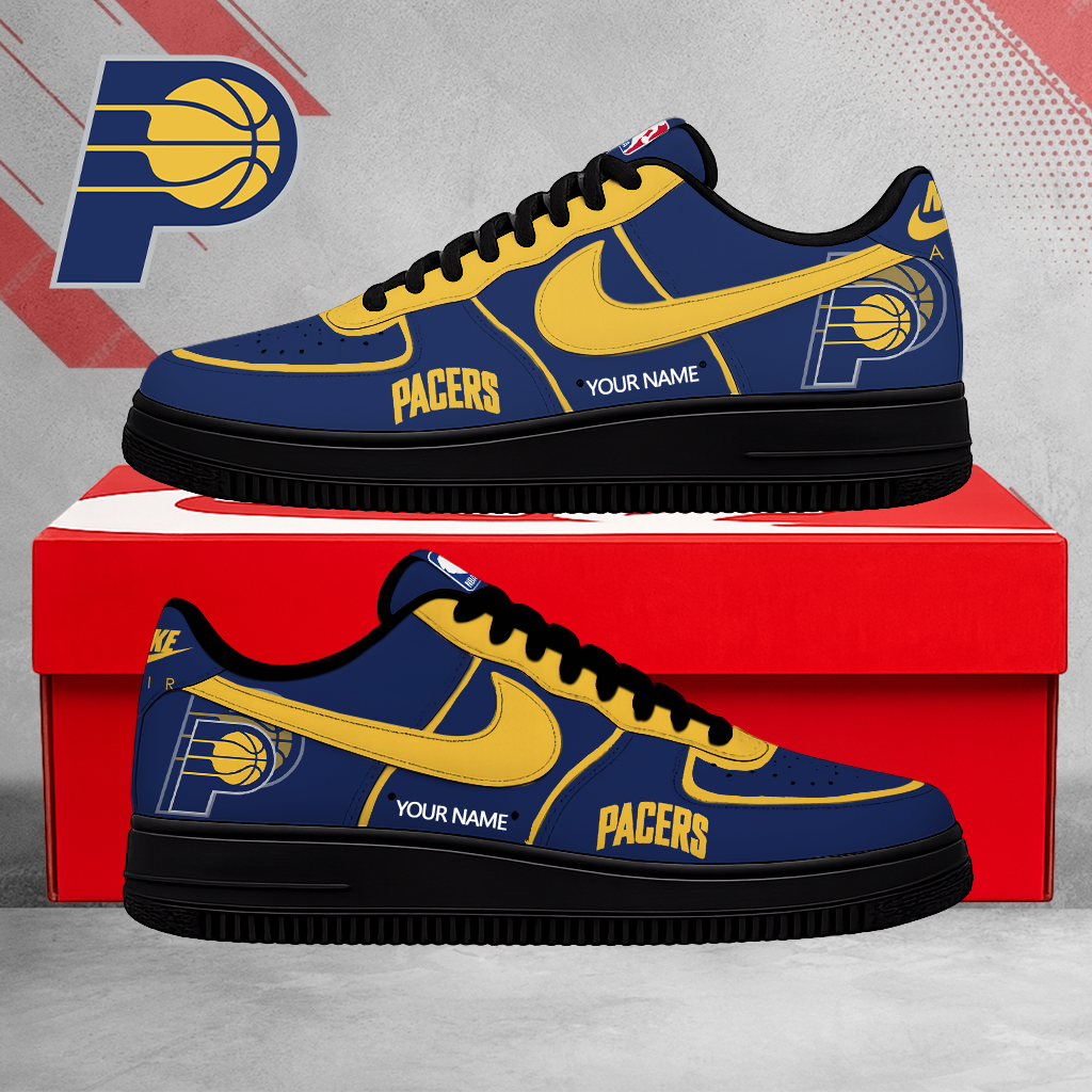 LIMITED EDITION - NEW CUSTOMIZED NBA06 IPA INDIANA PACERS AF1 SNEAKERS
