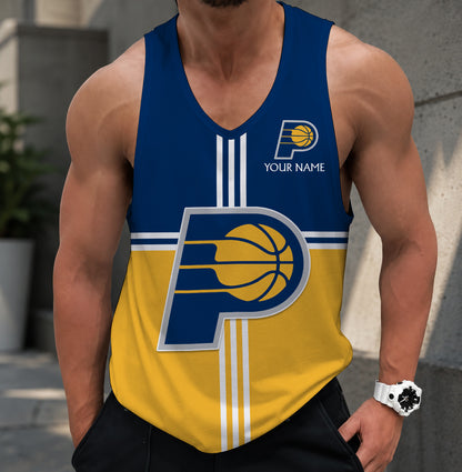 LIMITED EDITION - NEW CUSTOMIZED NBA06 IPA INDIANA PACERS MEN'S TANK TOP