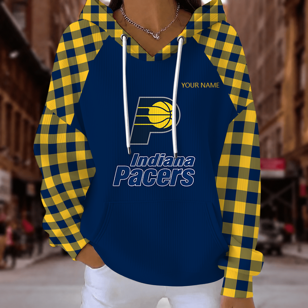 [HOT DEAL] NEW CUSTOMIZED NBA06 IPA INDIANA PACERS  RIBBED HOODIE & SWEATSHIRT