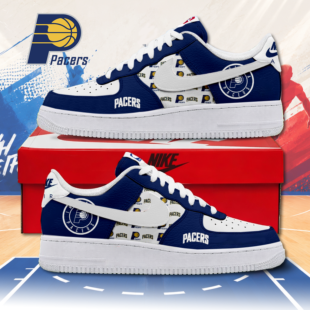 LIMITED EDITION - NEW CUSTOMIZED NBA06 IPA INDIANA PACERS AF1 SNEAKERS