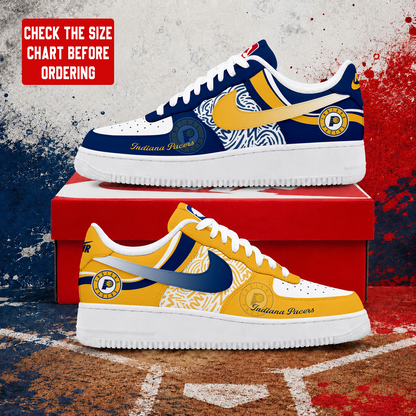 VIRAL EDITION - NEW CUSTOMIZED NBA06 IPA INDIANA PACERS AF1 SNEAKERS