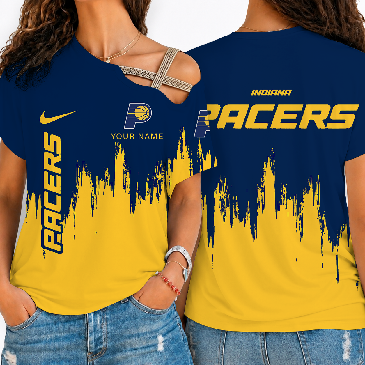 [HOT DEAL] NEW CUSTOMIZED NBA06 IPA INDIANA PACERS SHOULDER SHIRT