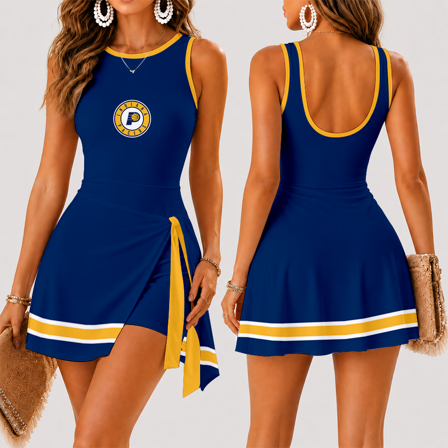 [HOT DEAL] NEW CUSTOMIZED NBA06 IPA INDIANA PACERS WOMEN'S SUMMER SKORT DRESS