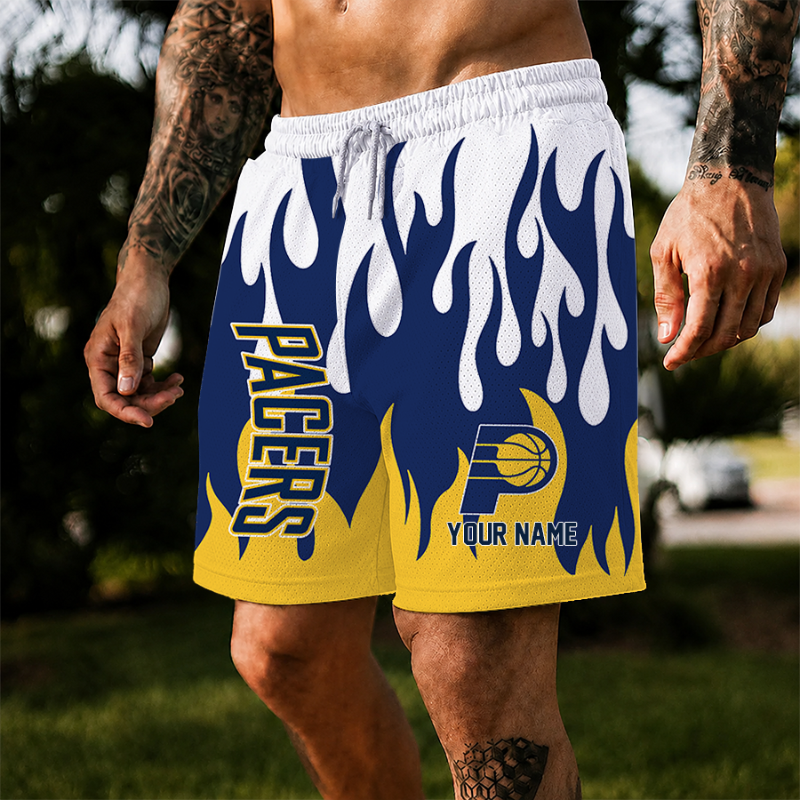 [HOT DEAL] NEW CUSTOMIZED NBA06 IPA INDIANA PACERS SHORT PANTS