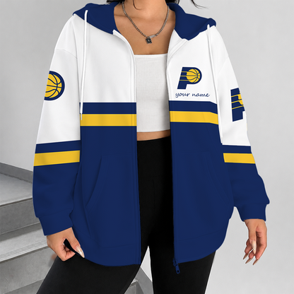 [HOT DEAL] NEW CUSTOMIZED NBA06 IPA INDIANA PACERS ZIP HOODIE