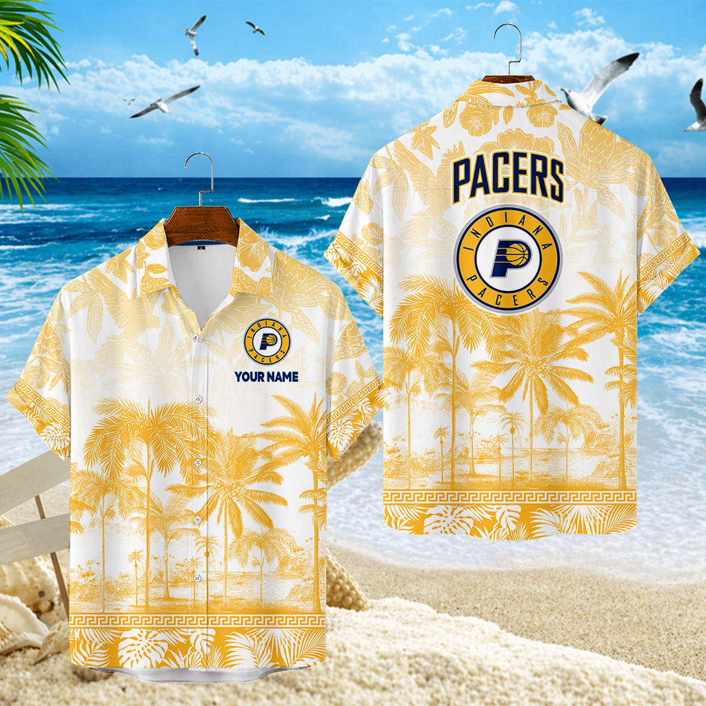 FINAL CLEARANCE - NEW CUSTOMIZED NBA06 IPA INDIANA PACERS UNISEX HAWAIIAN SHIRT