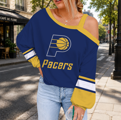 LIMITED EDITION - NEW CUSTOMIZED NBA06 IPA INDIANA PACERS DROP SHOULDER SWEATSHIRT