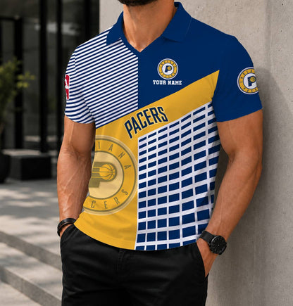 LIMITED EDITION - NEW CUSTOMIZED NBA06 IPA INDIANA PACERS POLO SHIRT