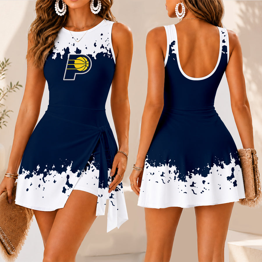 [HOT DEAL] NEW CUSTOMIZED NBA06 IPA INDIANA PACERS WOMEN'S SUMMER SKORT DRESS