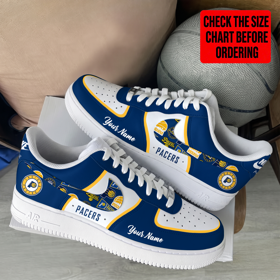 LIMITED EDITION - NEW CUSTOMIZED NBA06 IPA INDIANA PACERS AF1 SHOES