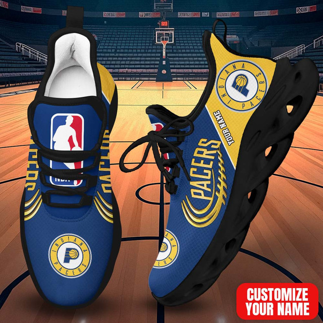 LIMITED EDITION - NEW CUSTOMIZED NBA06 IPA INDIANA PACERS PREMIUM CLUNKY SNEAKERS