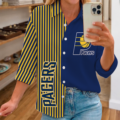LIMITED EDITION - NEW CUSTOMIZED NBA06 IPA INDIANA PACERS WOMEN CASUAL SHIRT FOR FAN