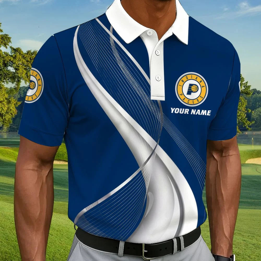 LIMITED EDITION - NEW CUSTOMIZED NBA06 IPA INDIANA PACERS POLO SHIRT, ZIP POLO SHIRT & T-SHIRTS