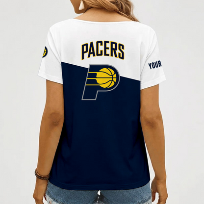 [HOT DEAL] NEW CUSTOMIZED NBA06 IPA INDIANA PACERS V-NECK FEMALE SHIRT